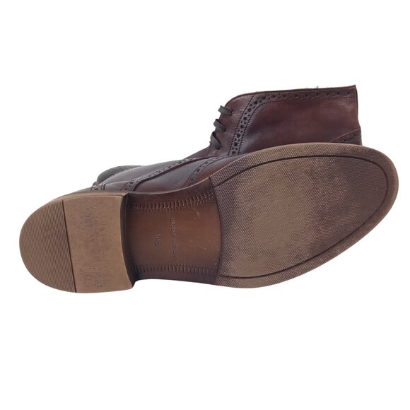 Blake Mckay Mens Chukka Boots Size 10.5 Brown Leather Wingtip Dress Oxford Shoes - Picture 8 of 9